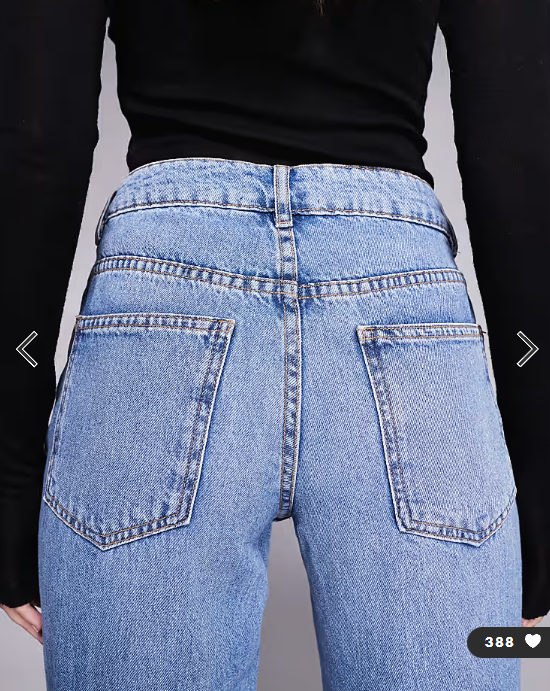 ASOS DESIGN relaxed flare jean in mid blue