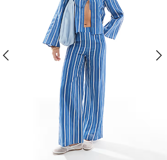 Esmée Exclusive beach pants in blue stripe