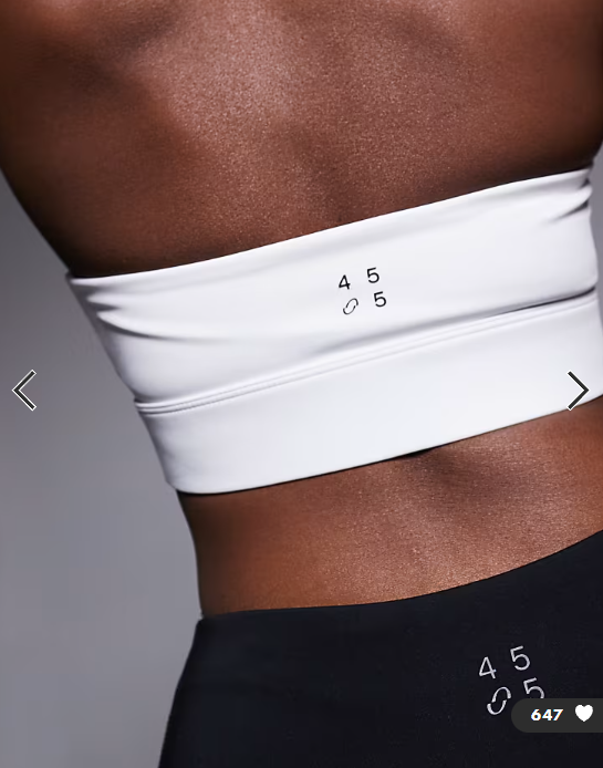 4505 active halter neck performance medium support sports bra with removable padding in white