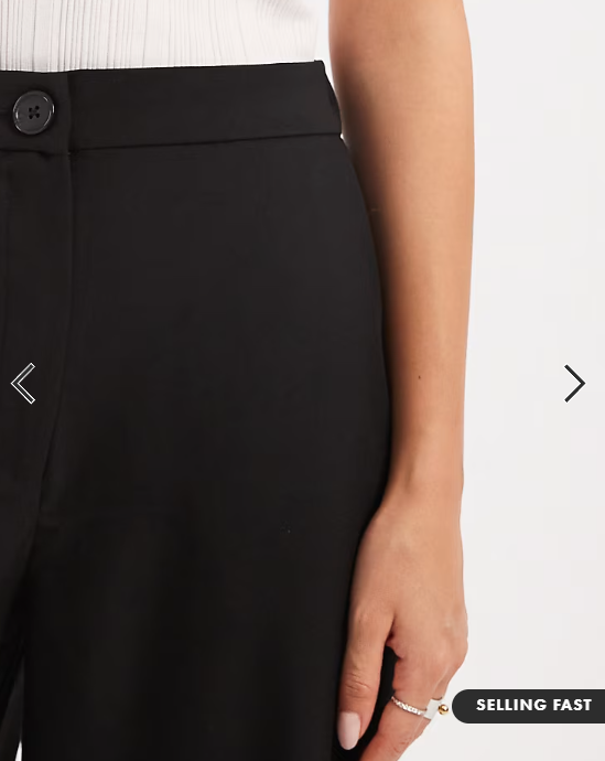 ASOS DESIGN tailored relaxed straight leg trousers in black