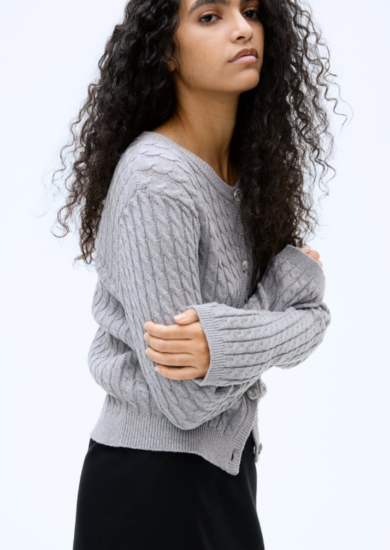 H&M - CABLE-KNIT CARDIGAN