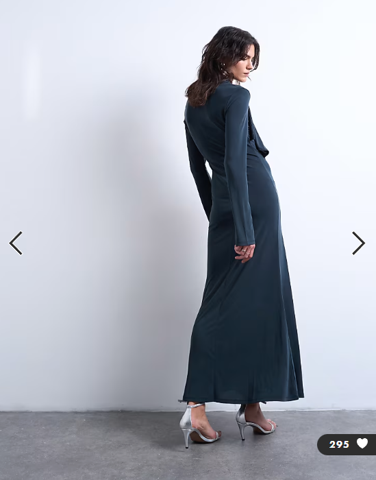 Topshop cupro scarf detail ruffle maxi dress in charcoal