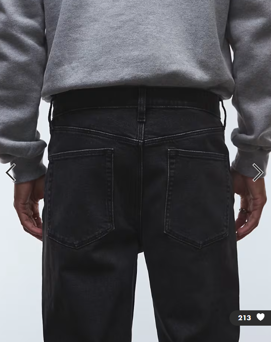 ASOS DESIGN straight leg jeans in washed black