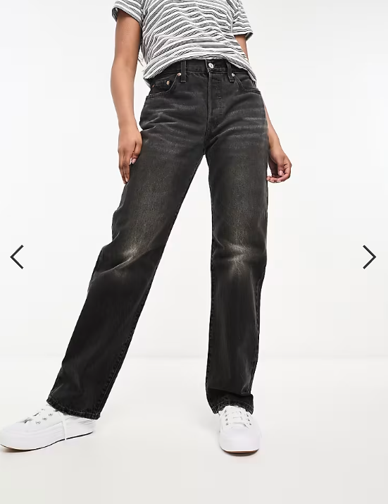 Asos - Levi's 90's 501 straight jeans in black wash