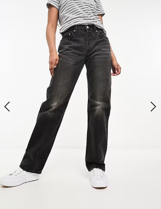 Asos - Levi's 90's 501 straight jeans in black wash
