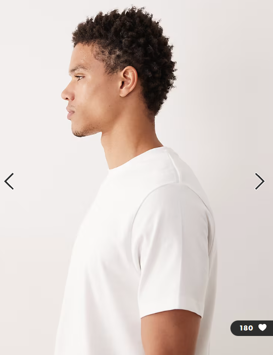 ASOS DESIGN heavyweight t-shirt with regular fit in white .