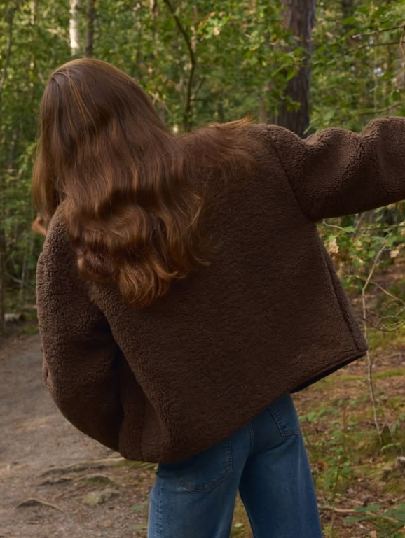 H&M / TEDDY JACKET - Brown