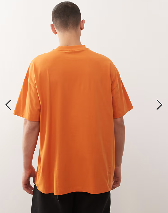 COLLUSION Unisex logo t-shirt in orange