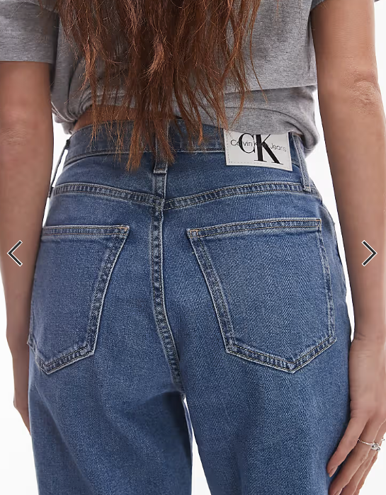 Calvin Klein Jeans mom jeans in mid wash