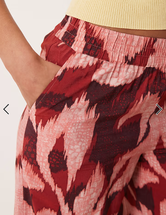 JDY Tall wide leg trouser in abstract print