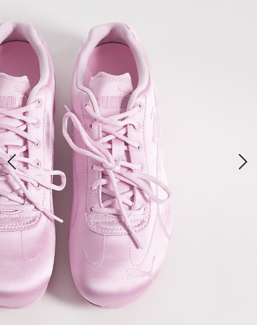 Puma Speedcat satin trainers in pink