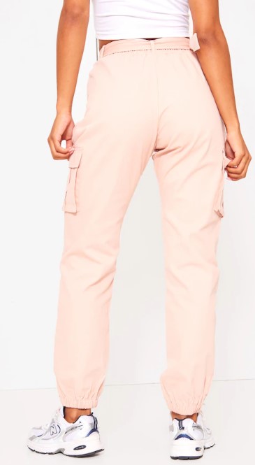 Nude Utility Belted Cargo Joggers