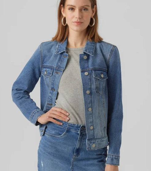 Vero Moda VMZORICA - Denim jacket - medium blue denim