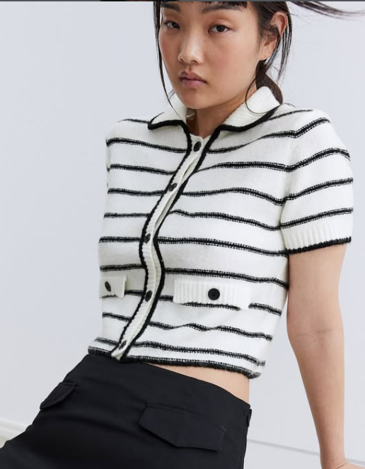 H&M - SHORT-SLEEVED CARDIGAN