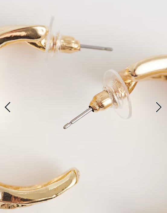 ALDO Sennah hammered statmeent hoops