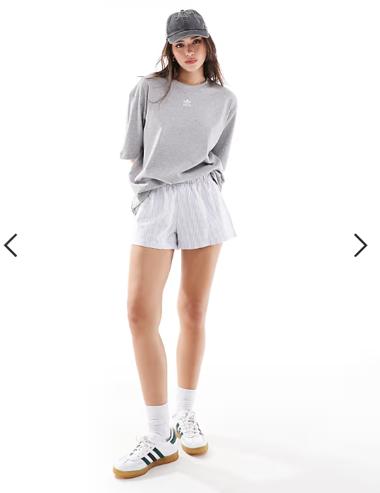 adidas Originals Essentials boyfriend t-shirt in grey