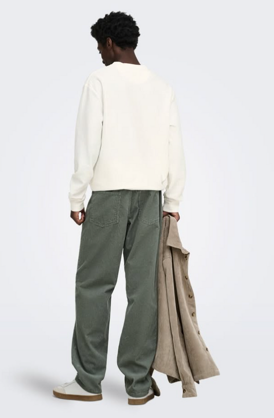 Only ONSEDGE STRAIGHT FIT CORDUROY TROUSERS
