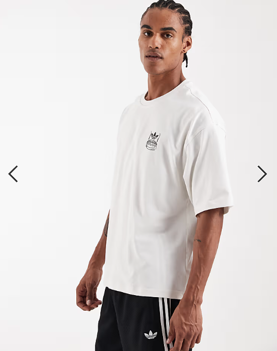 adidas Originals panda graphic t-shirt in white