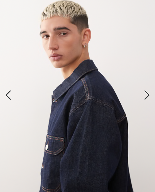 Reclaimed Vintage western denim shirt co-ord in indigo