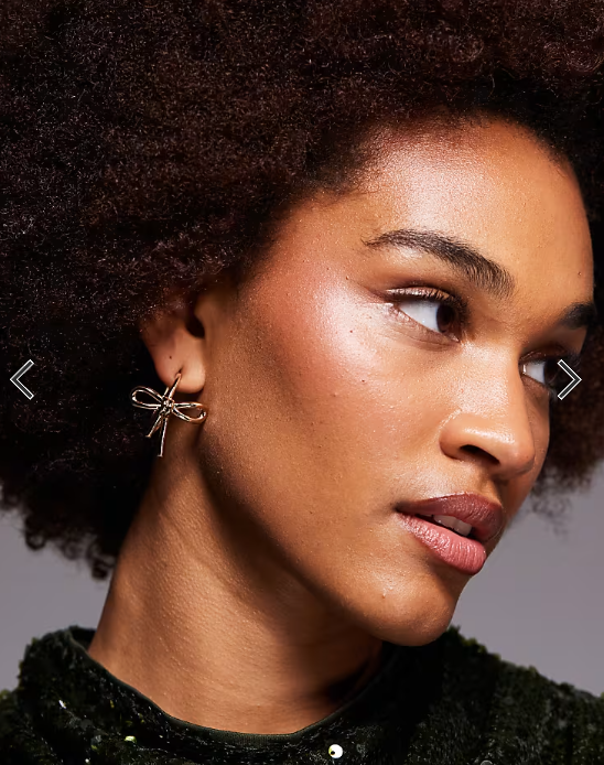 ALDO daniiella Bow hoop earrings in gold