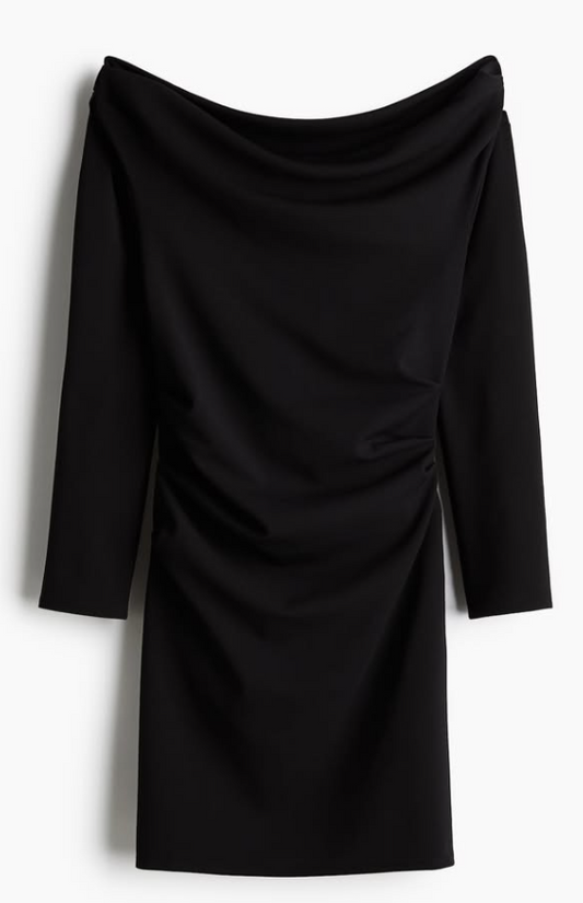 H&M - DRAPED OFF-THE-SHOULDER DRESS