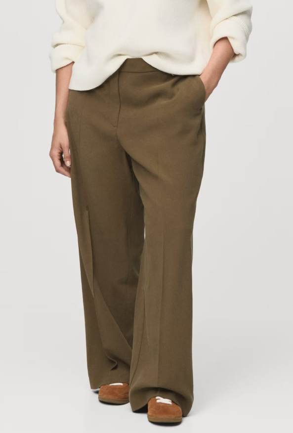 Mango - STRAIGHT MID-RISE TROUSERS