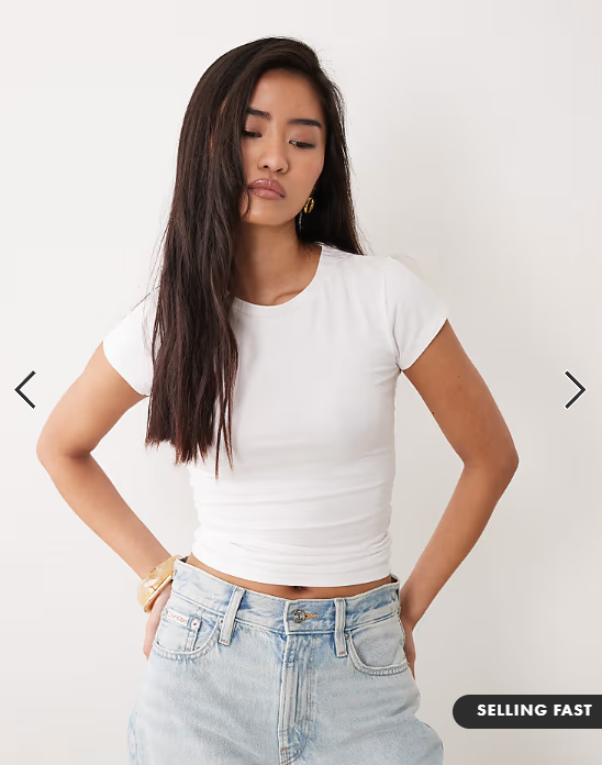 Cotton On all day crew tee in white