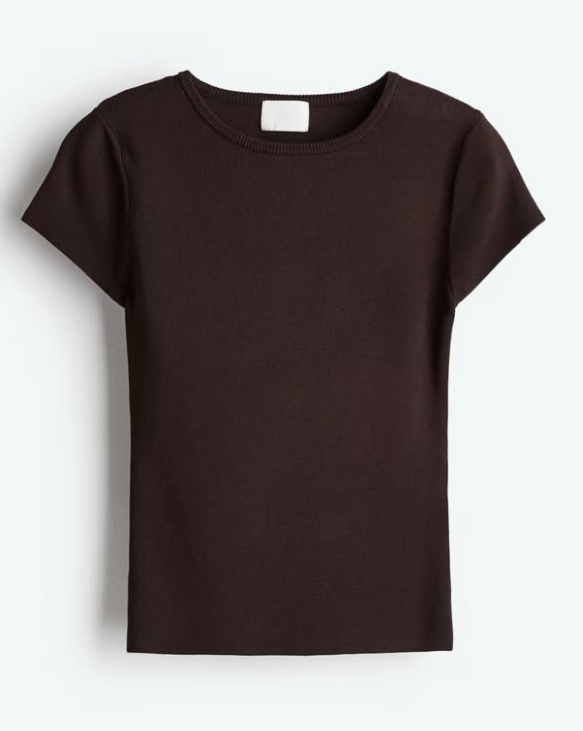 H&M - FINE-KNIT T-SHIRT