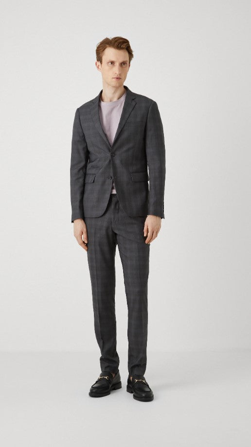 Lindbergh CHECKED MENS SUIT SET - Suit - grey