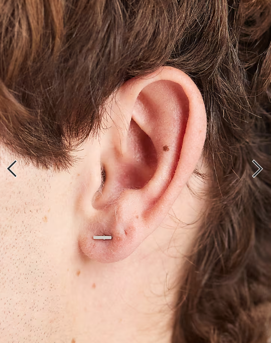 Lost Souls stud earrings in stainless steel