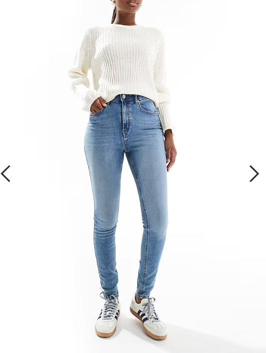 ASOS DESIGN ultimate skinny jeans in mid blue