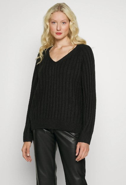 v-neck knit tall sweater