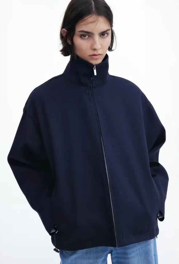 H&M - TWILL JACKET- Navy