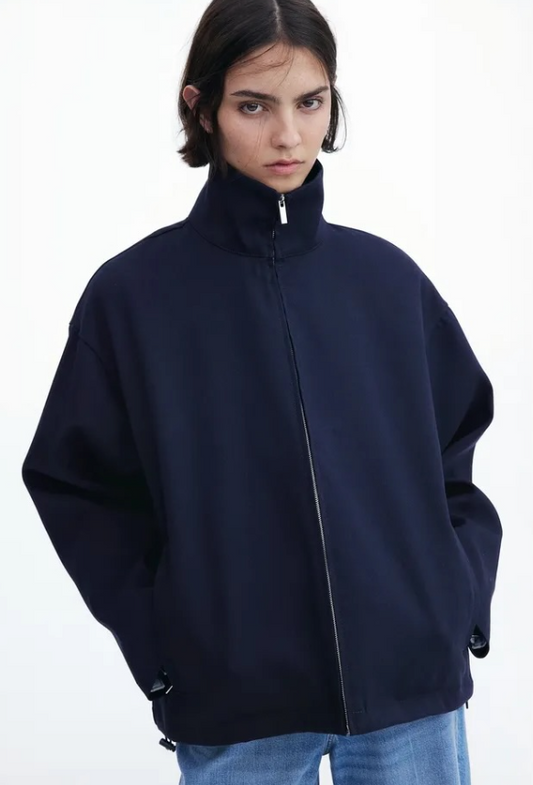 H&M - TWILL JACKET- Navy