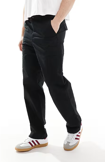 Asos - JJ Rebel loose fit cargo trouser in black