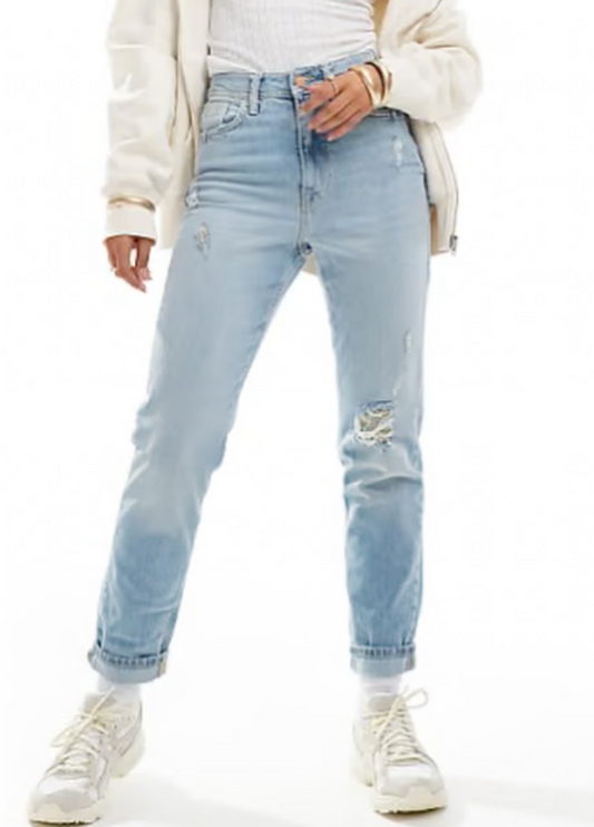 River Island -mom sculpt jean in lt blue