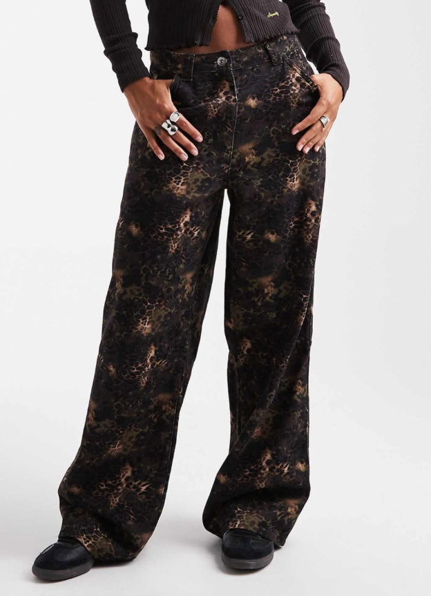 Collusion - antifit jean in floral camo print