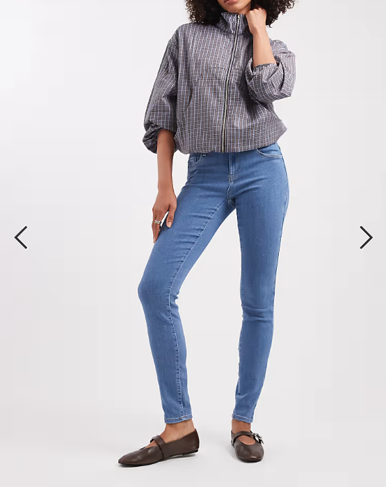 ONLY Rain skinny jeans in mid wash