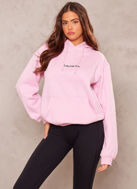 Plt - Baby Pink Sweat Oversized Baby Pink