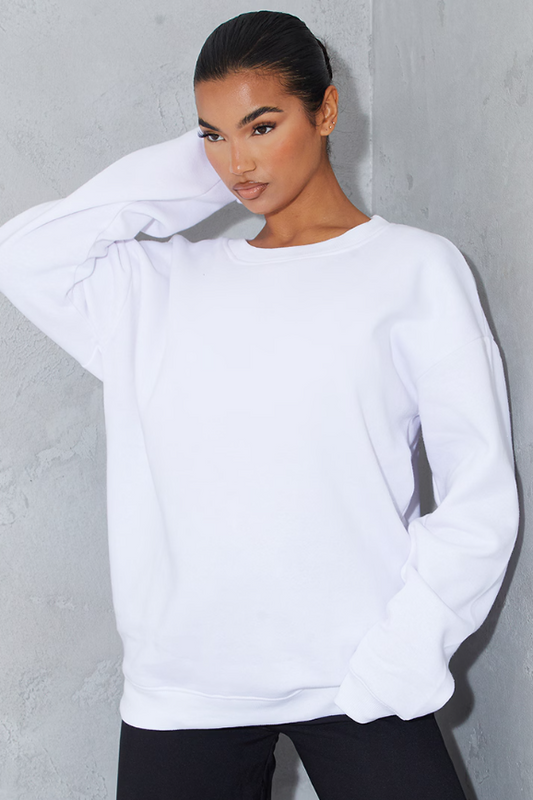 White Ultimate Oversized Sweatshirt