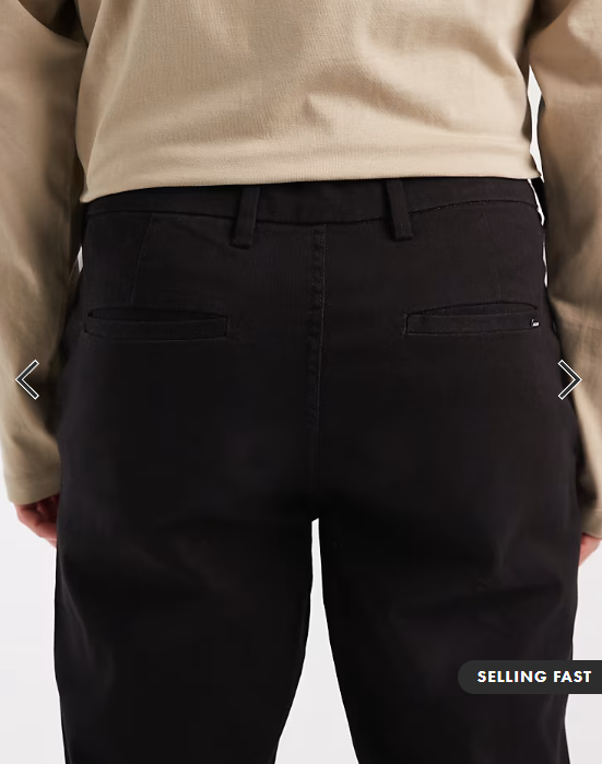 Jack & Jones Ollie regular chinos in black