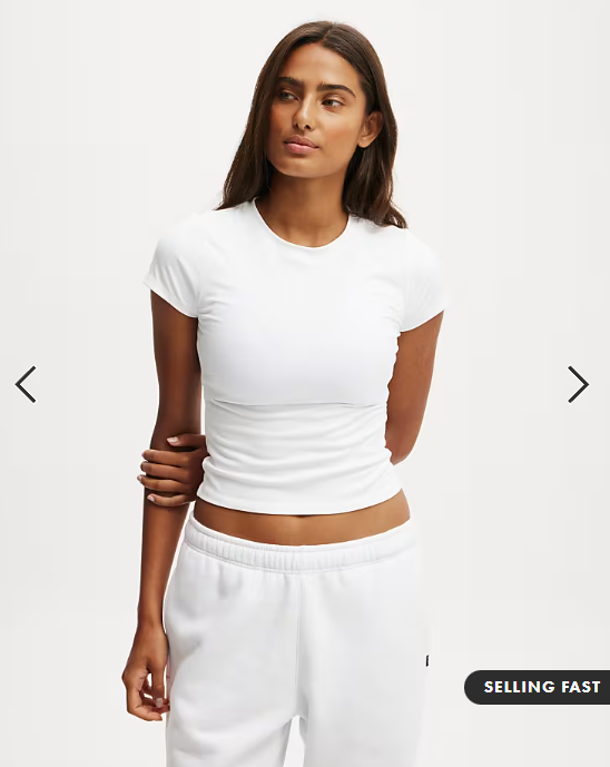 Cotton On Ultra soft fitted tshirt in white