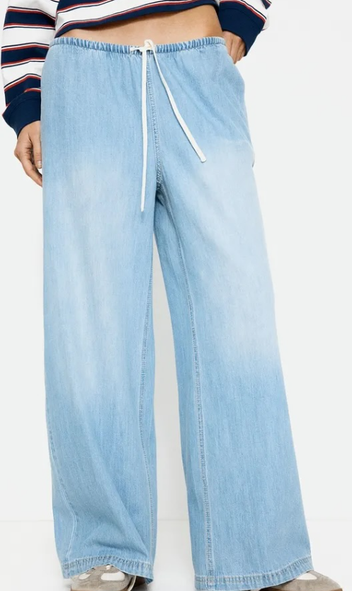 H&M Denim Drawstring Trousers