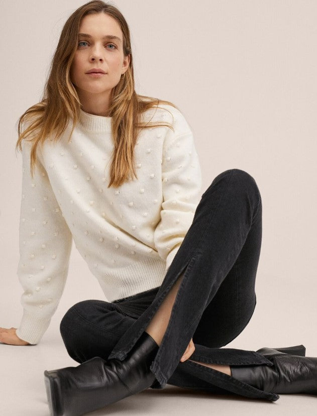 MANGO - Textured knit sweater