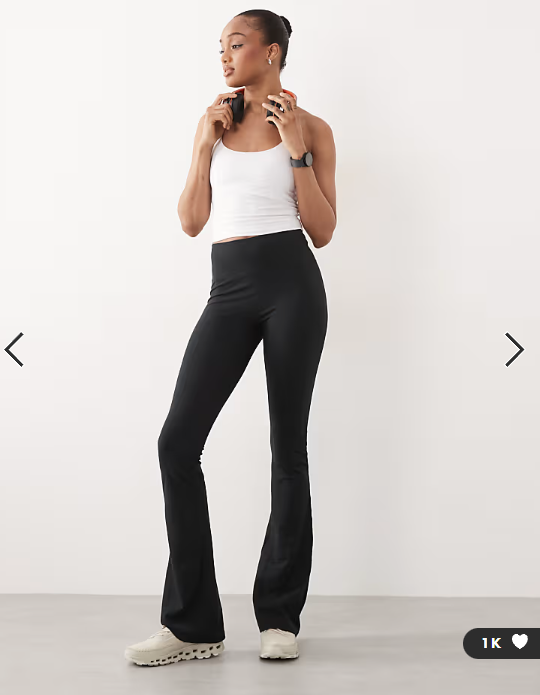 4505 Tall Icon soft touch high waist slim kick yoga legging in black