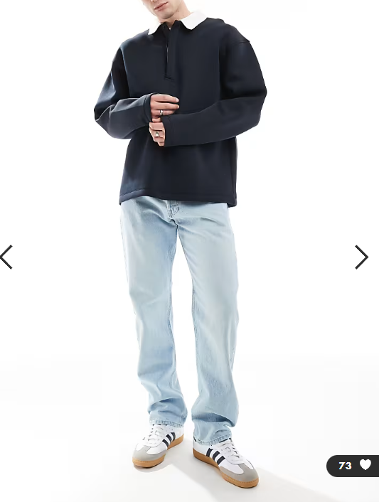 Jack & Jones Chris straight rigid jeans in light blue wash