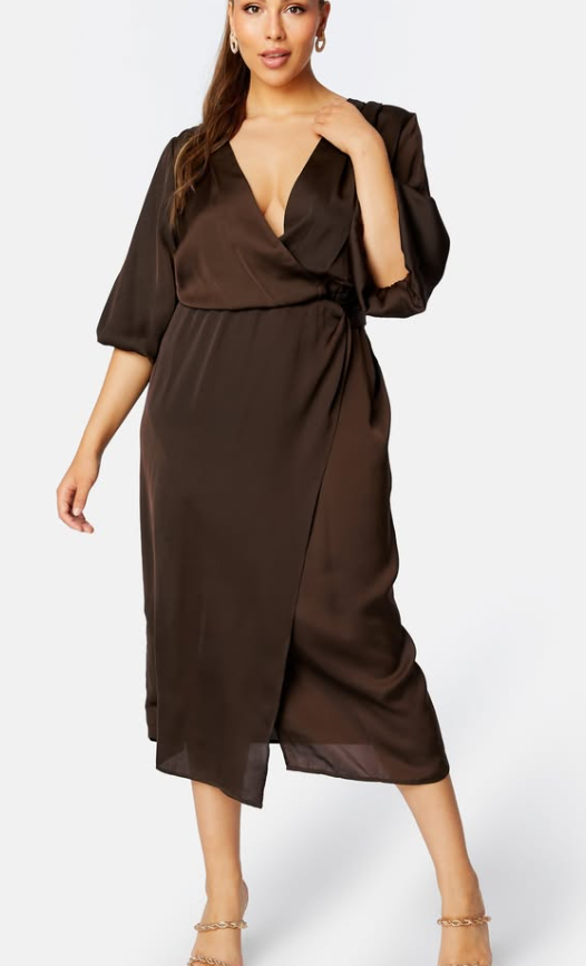 Bubbleroom - Jolene Knot Dress- Brown
