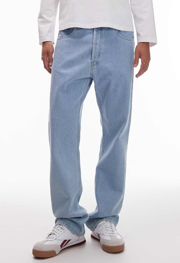 Asos - Carhartt WIP - Unisex - nolan relaxed straight leg jeans in light blue