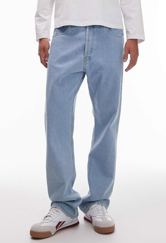 Asos - Carhartt WIP - Unisex - nolan relaxed straight leg jeans in light blue