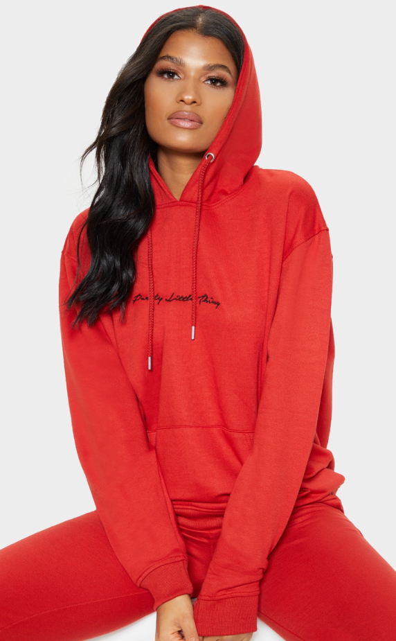 Red Oversized Hoodie